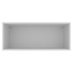 Armário Aéreo Madesa Acordes 100% MDF 80 cm 1 Porta Basculante Branco Brilho