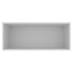 Armário Aéreo Madesa Acordes 100% MDF 80 cm 1 Porta Basculante Branco/Rustic