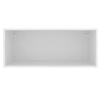 Armário Aéreo Madesa Glamy 80 cm 1 Porta Basculante Branco/Preto