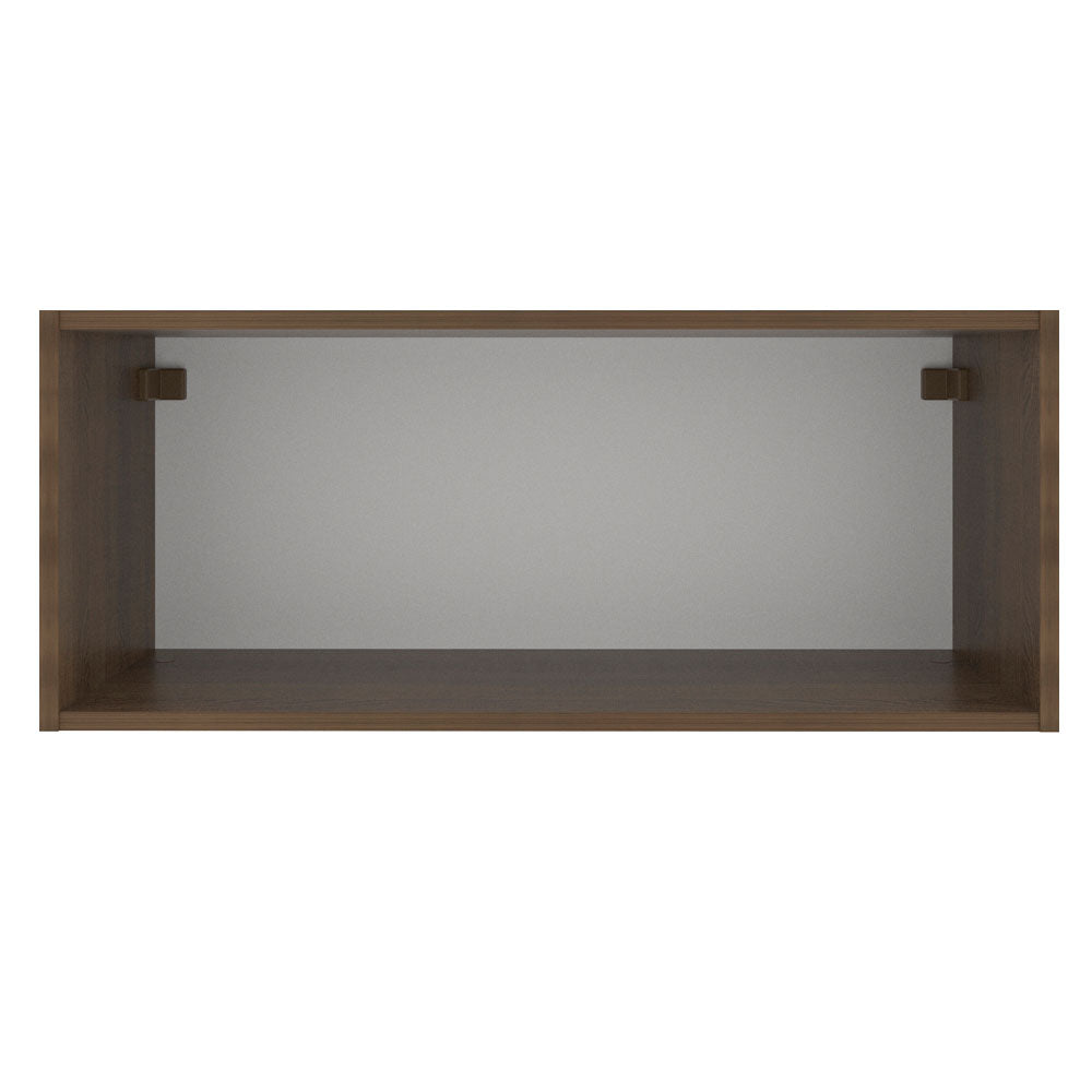 Armário Aéreo Madesa Glamy 80 cm 1 Porta Basculante Rustic/Crema