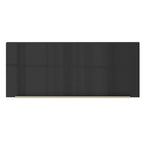 Armário Aéreo Madesa Lux 80 cm 1 Porta Basculante Rustic/Preto