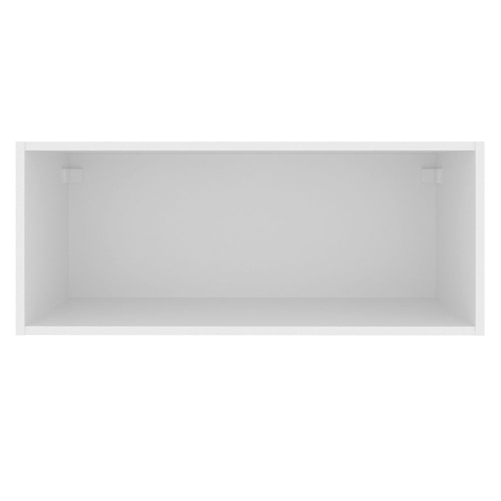 Armário Aéreo Madesa Glamy 80 cm 1 Porta Basculante Branco/Rustic