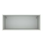 Armário Aéreo Madesa Agata 80 cm 1 Porta Basculante Branco/Cinza