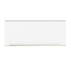 Armário Aéreo Madesa Lux 80 cm 1 Porta Basculante Rustic/Branco Veludo