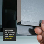 Paneleiro 40 cm 2 Portas Suspenso Cinza Nice Madesa