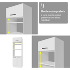 Armário de Cozinha Completa 549cm Branco Agata Madesa 01