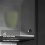 Armário de Cozinha Completa de Canto Suspenso 385 cm Preto Nice Madesa 01