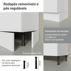 Armário de Cozinha Completa 270 cm Branco Agata Madesa 12