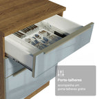 Armário de Cozinha Completa 310cm Rustic/Cinza Lux Madesa 01