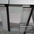 Armário de Cozinha Compacta 200cm Cinza Nice Madesa 01