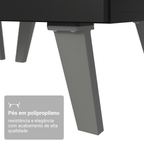 Armário de Cozinha Completa 260 cm Preto Nice Madesa 03