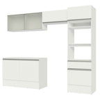 Armário de Cozinha Completa 260cm Branco Topazio Madesa 01