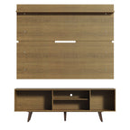 Rack Madesa Dubai e Painel para TV até 65 Polegadas com Pés Rustic