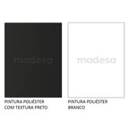 Mesa para Computador Gamer Madesa 9409 e Painel para TV até 65 Polegadas Preto/Branco