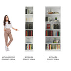 Kit Madesa Estante Livreiro 6908 + Estante Livreiro 6906 Branco