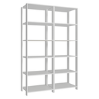 Estante Armário Multiuso para Escritório 118cm 10 Prateleiras Branco Madesa