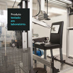 Conjunto Sala de Jantar Mesa Tampo de Madeira 8 Cadeiras Rustic/Crema/Hibiscos Marisa Madesa