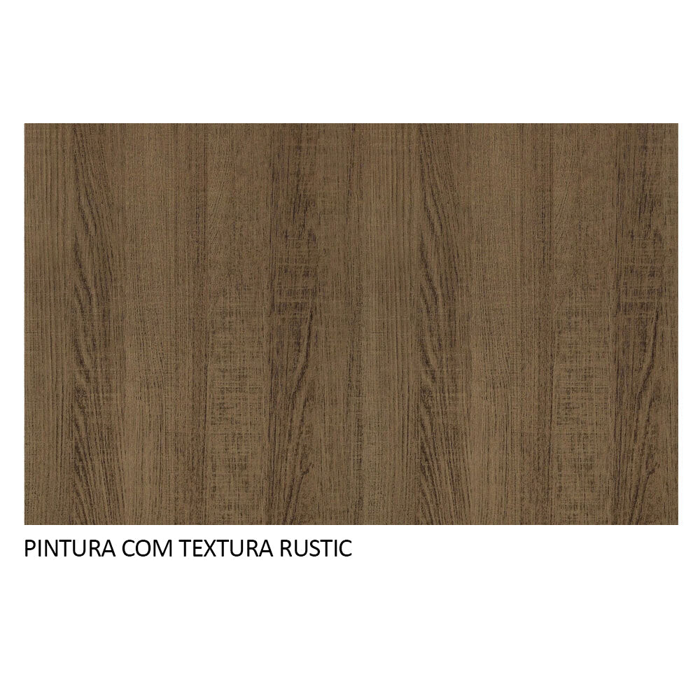 Guarda-Roupa Casal 3 Portas de Correr de Espelho Rustic Nobre Madesa