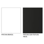 Guarda-Roupa Casal 3 Portas de Correr Branco/Preto Nobre Madesa