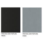 Guarda-Roupa Solteiro 2 Portas de Correr Preto/Cinza Milano Madesa