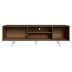 Rack Madesa Dubai para TV até 65 Polegadas com Pés Rustic/Branco 6E09