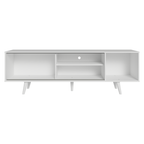 Rack Madesa Dubai para TV até 65 Polegadas com Pés Branco/Preto 7309