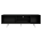 Rack Madesa Dubai para TV até 65 Polegadas com Pés Preto/Branco 7709