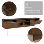 Rack Suspenso para TV até 80 Polegadas 218 cm 2 Portas Rustic Stella Madesa