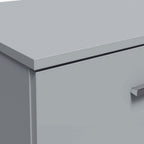 Escrivaninha 3 Gavetas 1 Porta Cinza Madesa