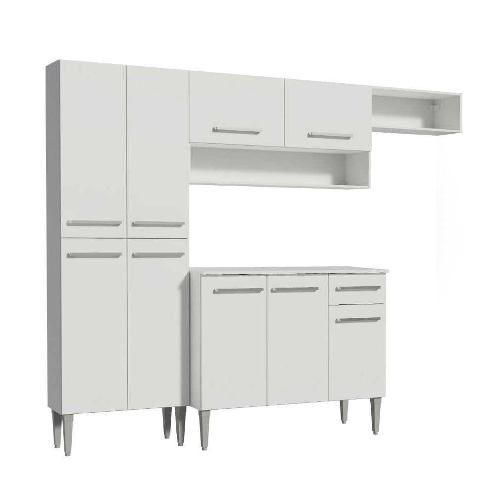 Armário de Cozinha Compacta Branco Emilly Top Madesa