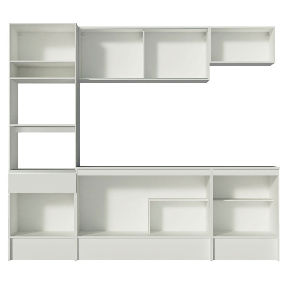 Armário de Cozinha Completa 240cm Branco Topazio Madesa