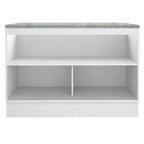 Balcão Gabinete Madesa Stella 120 x 60 cm 2 Portas (Com Tampo) Branco