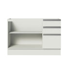 Balcão Gabinete de Pia Madesa Glamy 120 x 60 cm 2 Portas e 3 Gavetas (Sem Tampo) Branco