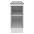 Balcão Madesa Glamy 35 x 60 cm 1 Porta (Com Tampo) Branco
