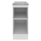 Balcão Madesa Stella 35 x 60 cm 1 Porta (Com Tampo) Branco