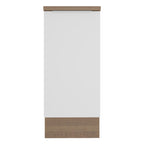 Balcão Madesa Stella 35 x 60 cm 1 Porta (Com Tampo) Rustic/Branco