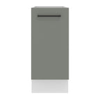 Balcão Madesa Agata 35 x 60 cm 1 Porta (Sem Tampo) Branco/Cinza