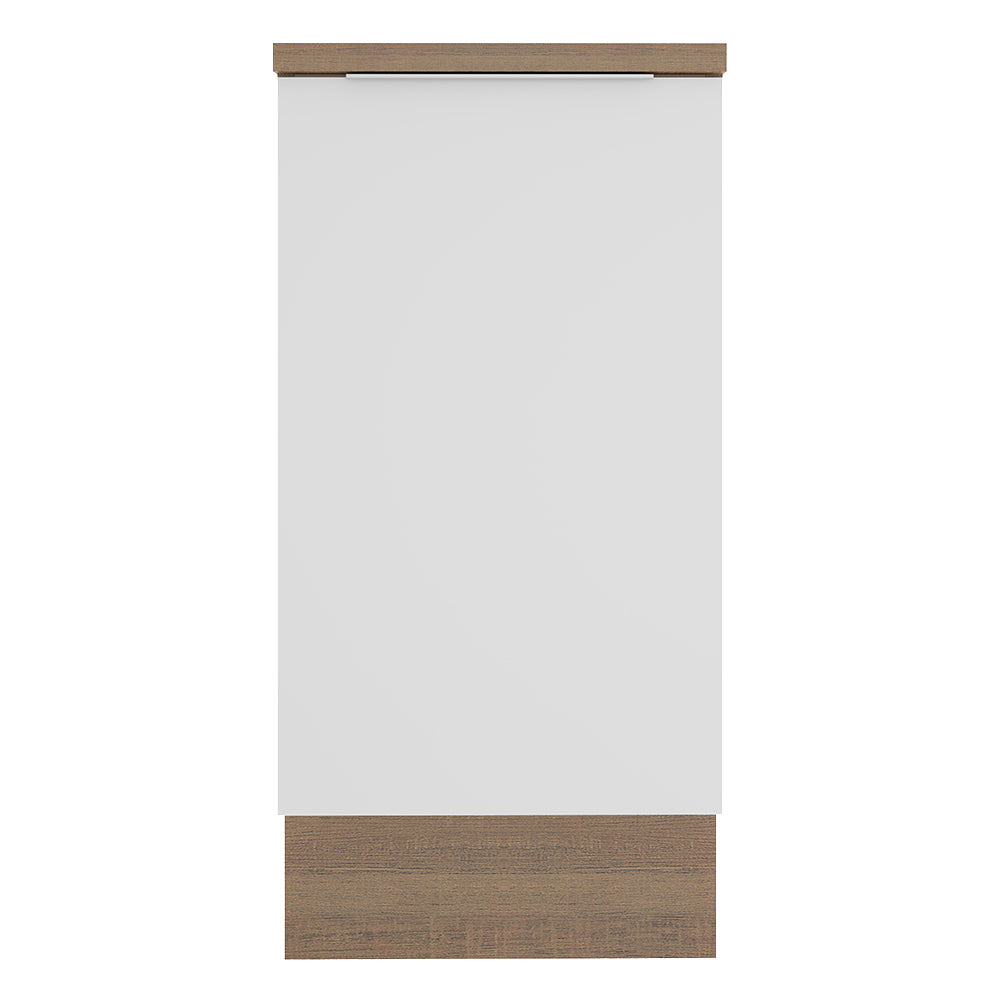 Balcão Madesa Stella 40 x 60 cm 1 Porta (Com Tampo) Rustic/Branco