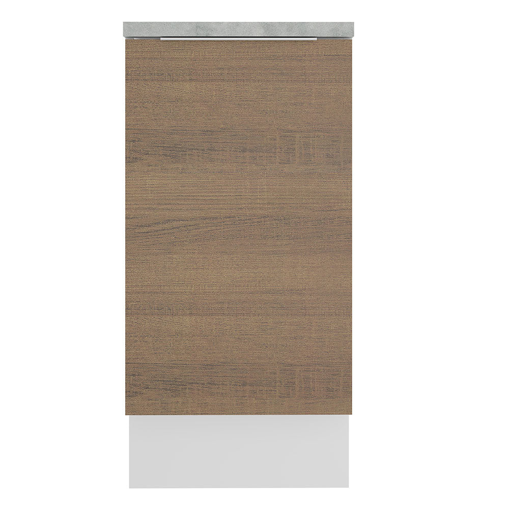 Balcão Madesa Stella 40 x 60 cm 1 Porta (Com Tampo) Branco/Rustic