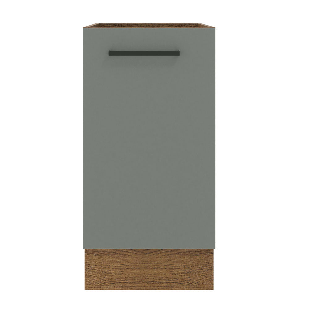 Balcão Madesa Agata 40 x 60 cm 1 Porta (Sem Tampo) Rustic/Cinza