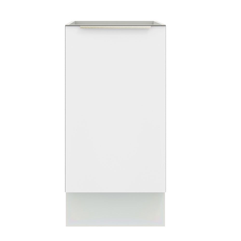 Balcão de Cozinha 40 x 60 cm 1 Porta (Sem Tampo) Branco/Branco Veludo Lux Madesa