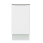 Balcão de Cozinha 40 x 60 cm 1 Porta (Sem Tampo) Branco/Branco Veludo Lux Madesa