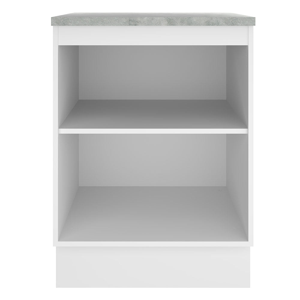 Balcão Madesa Stella 60 x 60 cm 1 Porta (Com Tampo) Branco