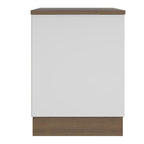 Balcão Madesa Stella 60 x 60 cm 1 Porta (Com Tampo) Rustic/Branco