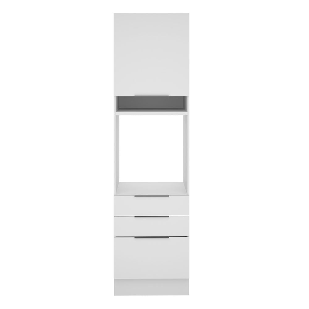 Torre Quente Madesa Stella 60 x 60 cm 1 Porta 3 Gavetas Branco