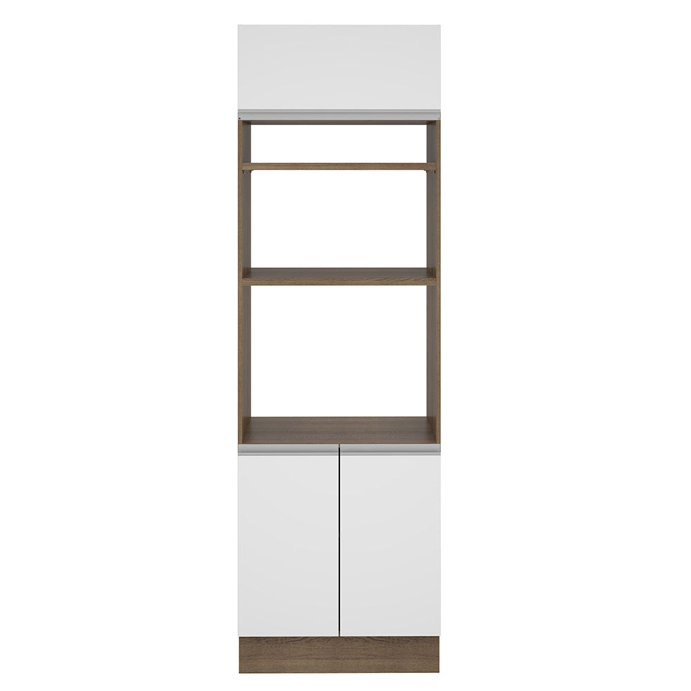 Torre Quente Madesa Glamy 70 x 60 cm 3 Portas Rustic/Branco