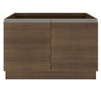 Balcão Gabinete de Pia Madesa Glamy 120 cm 2 Portas (Sem Tampo e Pia) Rustic