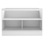 Balcão Gabinete de Pia Madesa Glamy 120 cm 2 Portas (Sem Tampo e Pia) Branco/Preto