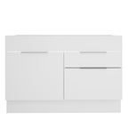 Balcão Gabinete de Pia Madesa Stella 1 Porta e 2 Gavetas (Sem Tampo e Pia) Branco