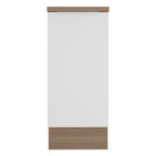 Balcão Madesa Stella 35 cm 1 Porta Rustic/Branco